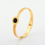 Gold Plated Stainless Steel Roman Numerals Anti Tarnish Geometric Bracelet - Image 8
