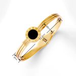 Gold Plated Stainless Steel Roman Numerals Anti Tarnish Geometric Bracelet - Image 10