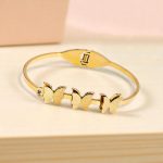 Gold Plated Stainless Steel Butterfly Themed Anti Tarnish Bangle Style Bracelet - Image 12