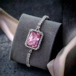 Silver Plated Rectangular Crystal Studded Matrix Anti Tarnish Tennis Bracelet - Image 9