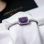 Silver Plated Rectangular Crystal Studded Matrix Anti Tarnish Tennis Bracelet - Image 5