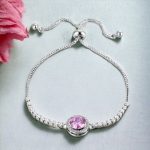 Silver Plated Round Crystal Studded Matrix Anti Tarnish Tennis Bracelet - Image 15