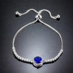 Silver Plated Round Crystal Studded Matrix Anti Tarnish Tennis Bracelet - Image 22