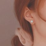 Silver Plated American Diamond Studded Butterfly Shape Korean Hoop Earrings - Image 8