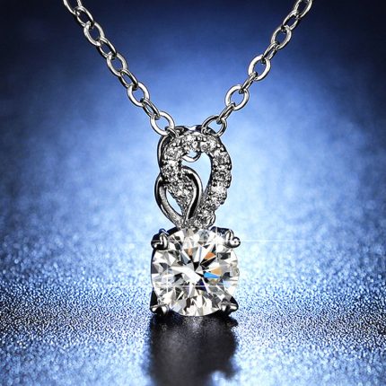 Silver Plated Crystal Studded Mayur themed Solitaire Pendant - VAIRAVI