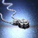 Silver Plated Crystal Studded Crown inspired Anti Tarnish Solitaire Pendant - VAIRAVI
