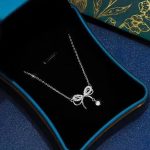 Silver Plated American Diamond Studded Infinity Shape Korean Pendant - Image 5