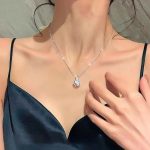 Silver Plated American Diamond Studded Rown Contemporary Pendant - Image 7