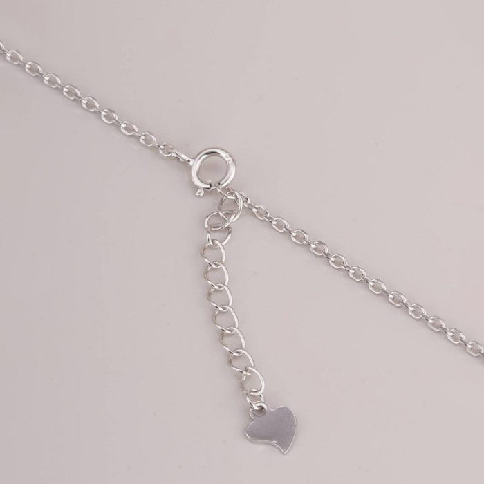 Silver Plated American Diamond Studded Infinity Shape Pendant - Image 7
