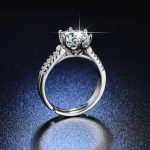 Silver Plated American Diamond Studded Contemporary Anti Tarnish Solitaire Adjustable Finger Ring - VAIRAVI