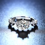 Silver Plated American Diamond Studded Floral Anti Tarnish Adjustable Solitaire Finger Ring - VAIRAVI
