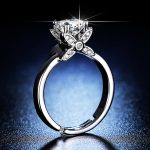Silver Plated American Diamond Studded Butterfly Anti Tarnish Adjustable Round Finger Ring - VAIRAVI