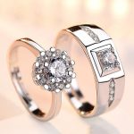 Silver Plated American Diamonds Studded Classic Adjustable Couple Rings - Image 8