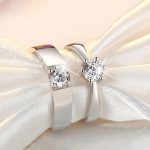 Silver Plated American Diamonds Studded Classic Adjustable Couple Rings - Image 3