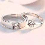 Silver Plated American Diamonds Studded Classic Adjustable Couple Rings - Image 9
